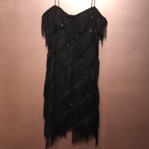 Forever 21 black sequined dress